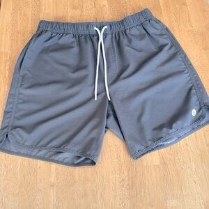 Free Fly Apparel Men’s LG Smoke (Gray) Reverb Shorts 7” Inseam